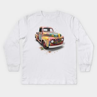 1947 Ford F100 Kids Long Sleeve T-Shirt